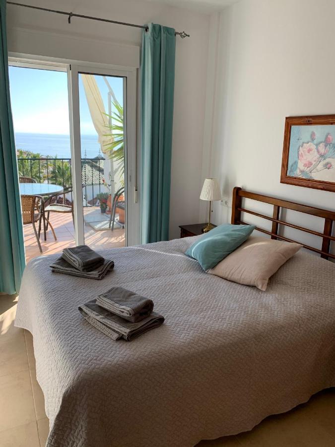 Playa Burriana, Stor Terass, Havsutsikt, Pool Appartement Nerja